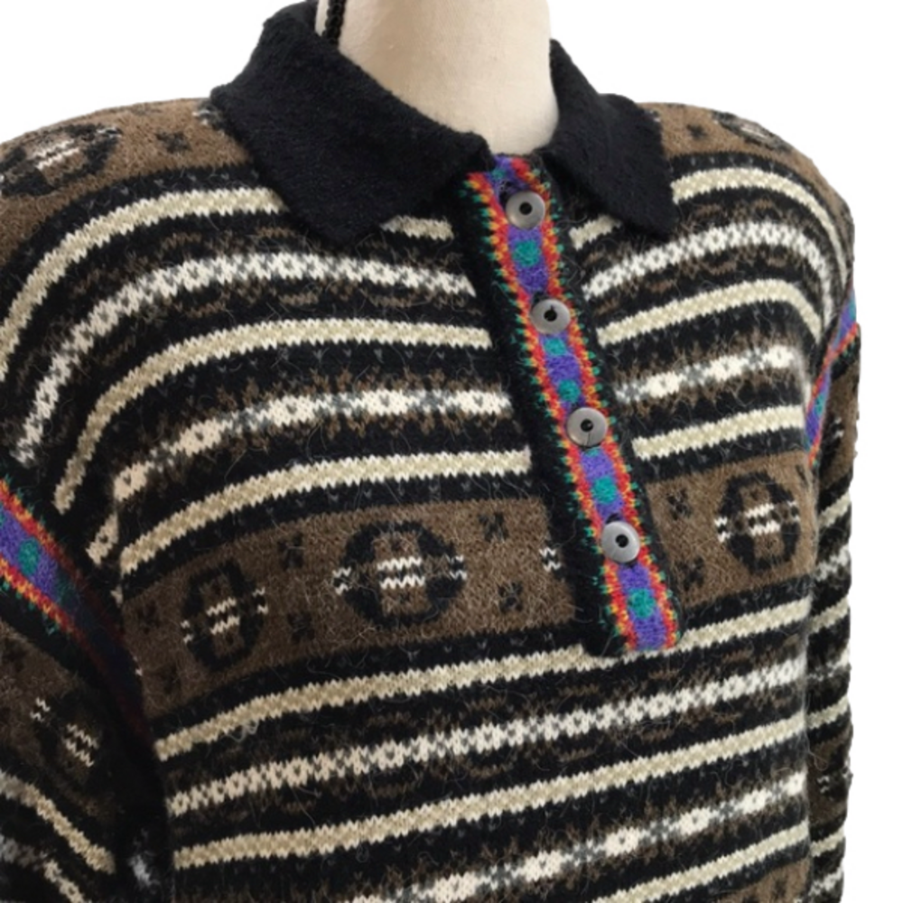 KITTY HAWK INDUSTRIES, LTD—VINTAGE—Heavy Southwestern Sweater Top & Skirt Set—M - Picture 7 of 17